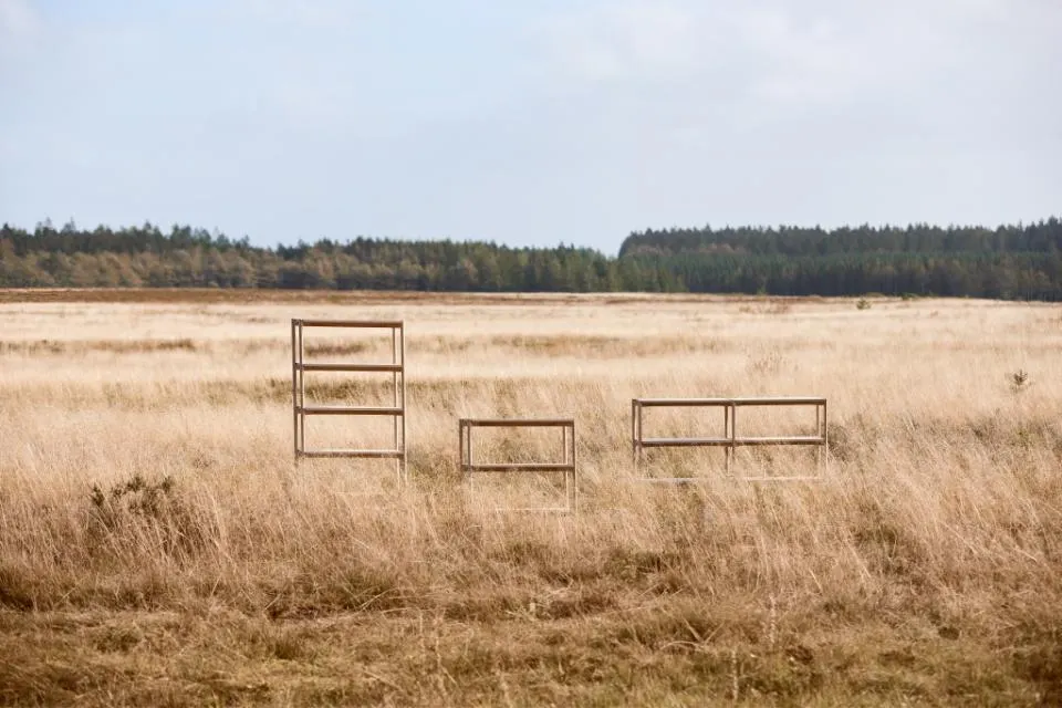 Regał wysoki NORTH fornir dębowy bielony, olejowany 86x30x160 — zdjęcie 9