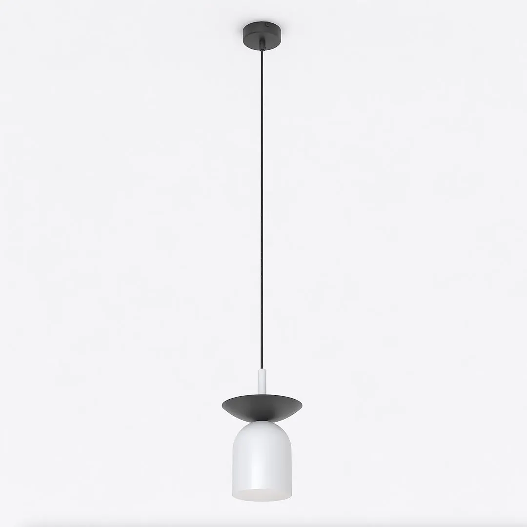 Lampa wisząca metalowa EGO 1 BL szara