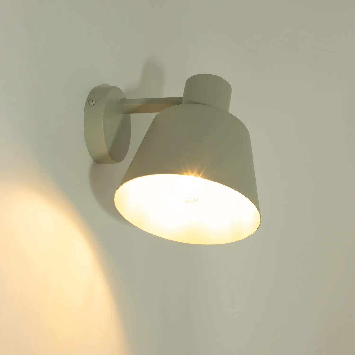 Kinkiet stalowy DUNKA szary beż - SI_41138