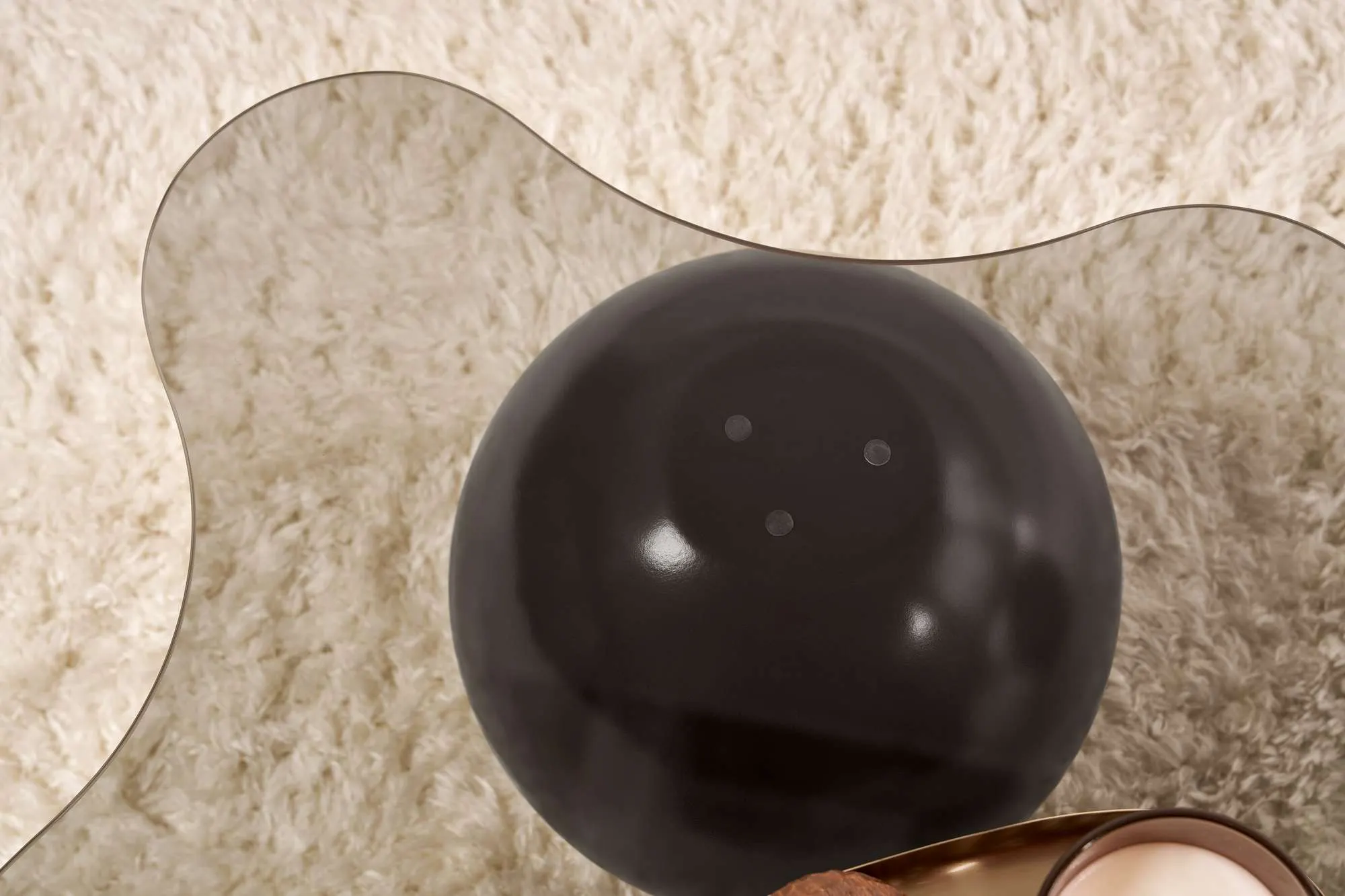 Stolik kawowy NOXA 80x120 cm nogi kuliste czarne blat szary - ASI_857NRD1126