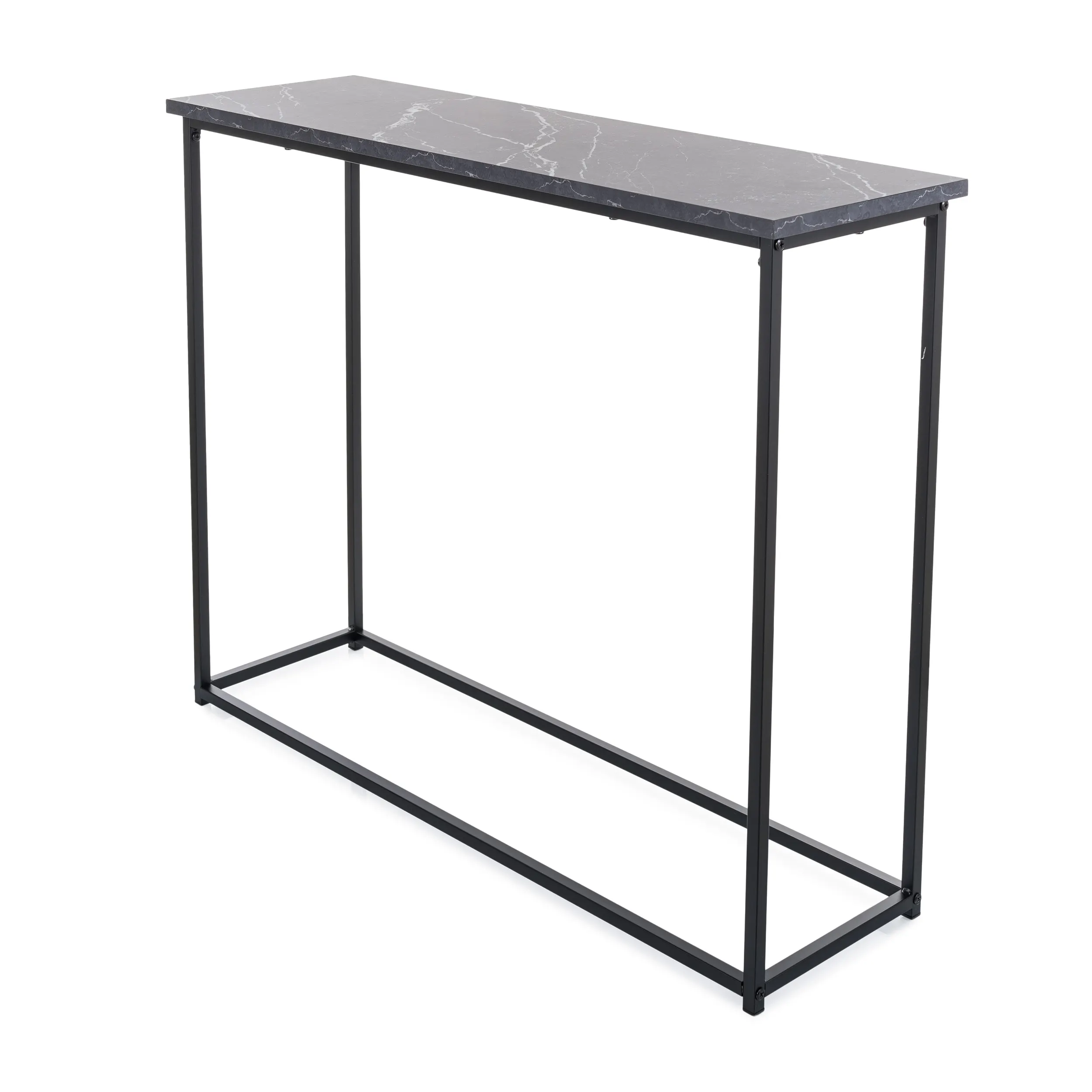 Konsolka ROSSI C 30x100x80, czarny efekt marmuru Meble, Tabela, Biurko, Przystanek autobusowy, Na zewnątrz