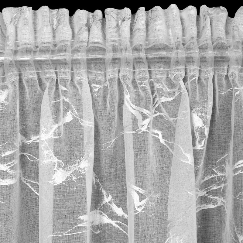 FIRANA GOTOWA ALINA NA TAŚMIE 140 X 270 CM BIAŁY - EU_452482