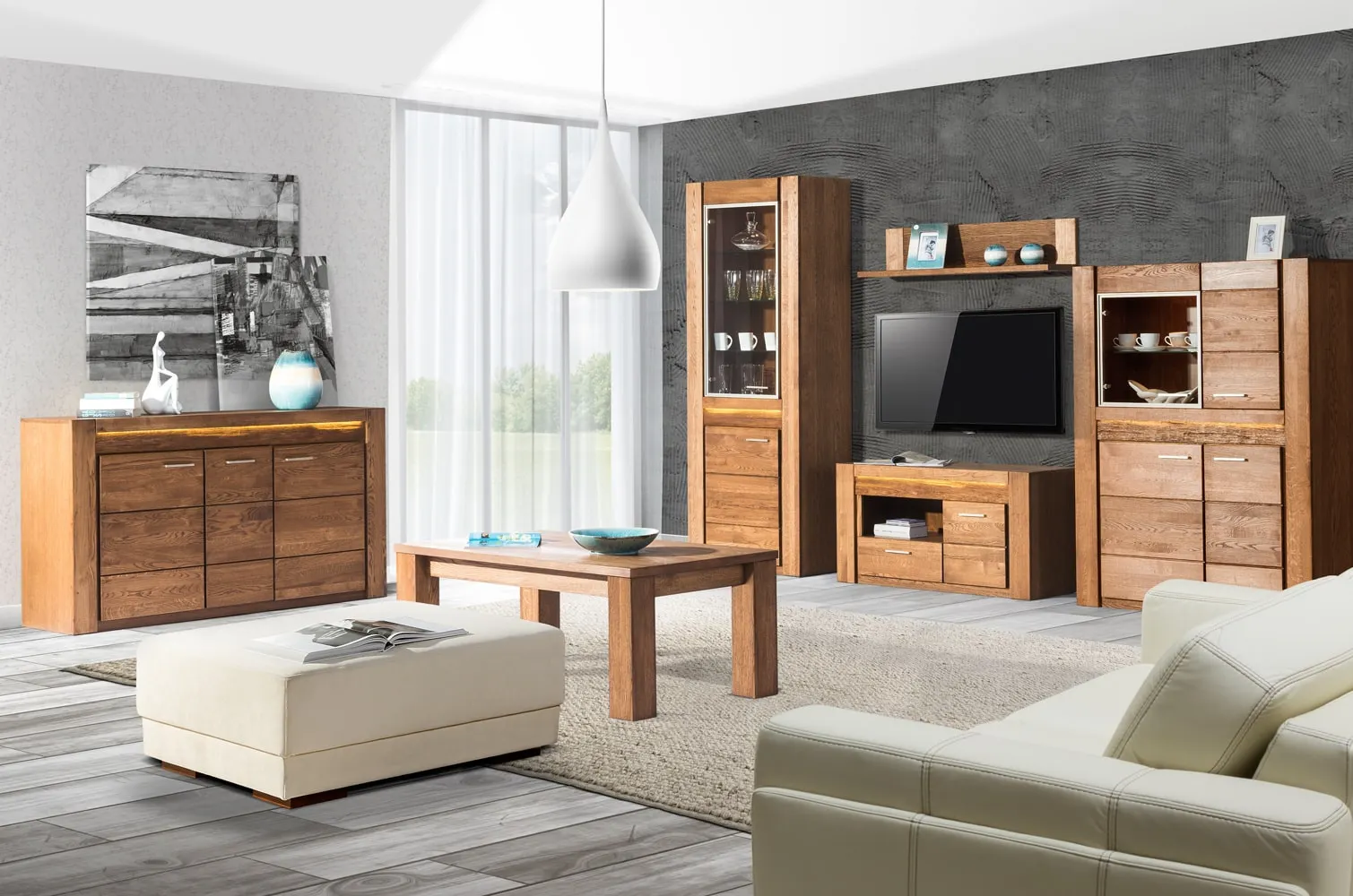 Stolik kawowy VELVET NATURA 41 dąb naturalny 120x70x48cm - TH-100-1692