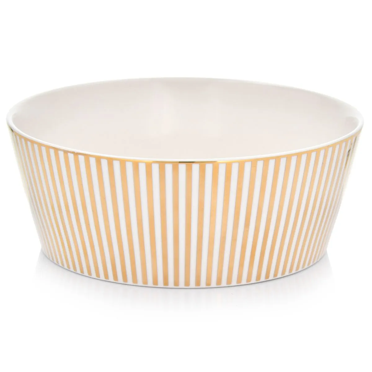 Miseczka DUKA GOLD 17,5 cm porcelana biały złoty