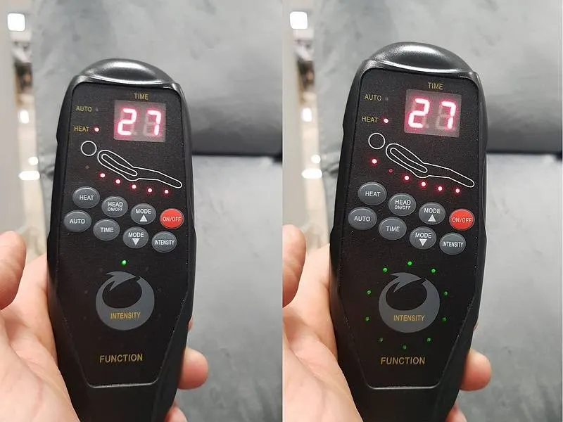 Fotel rozkładany NEPTUN M (funkcja masażui podgrzewania) VELVET szary 14 - NEPTUNMVSZ