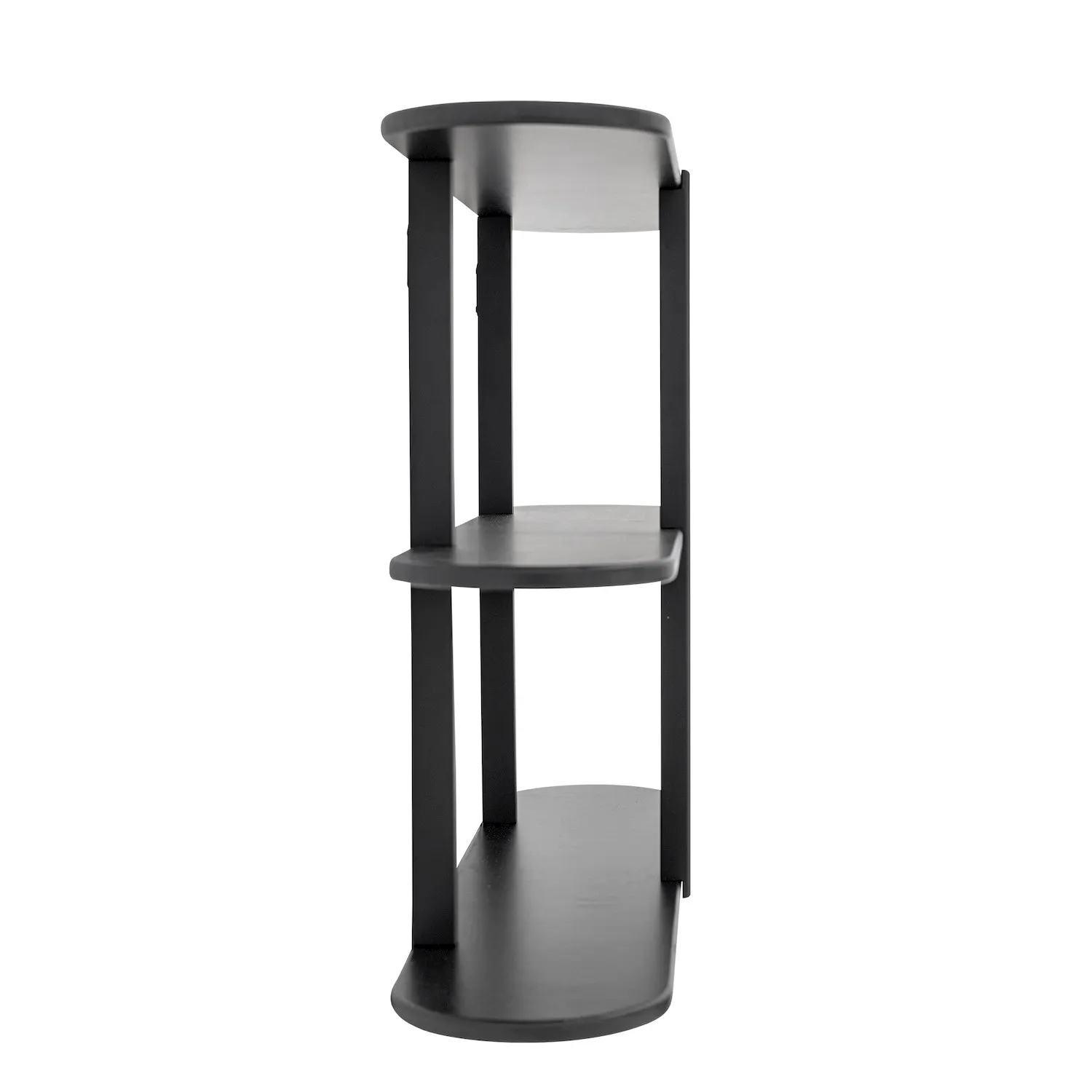Regał wiszący VICENTE z 3 półkami 80 cm czarny