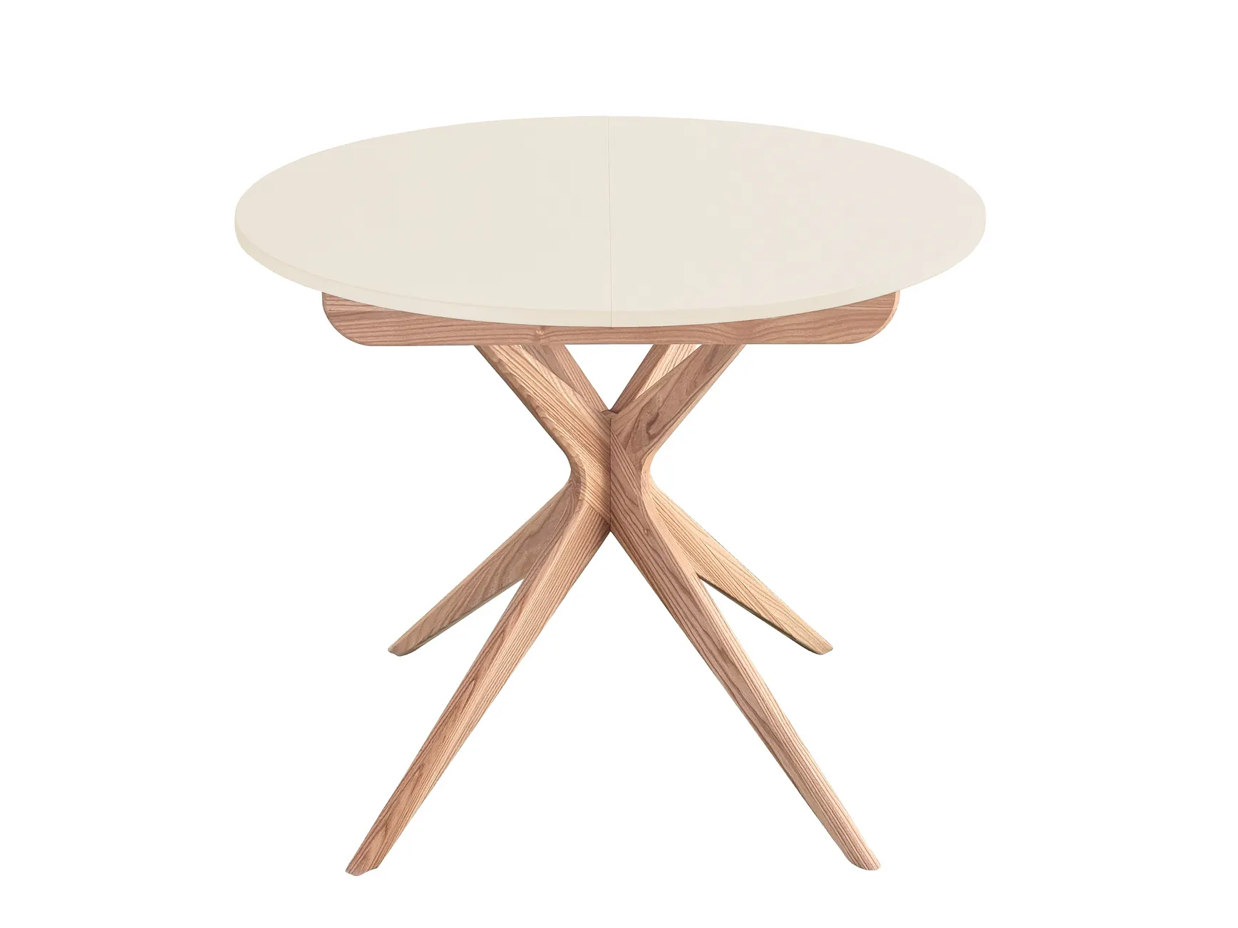 Stół okrągły jadalniany JUBI śr. 90cm kremowy Stolik kawowy, Meble, Tabela, Stół do jadalni