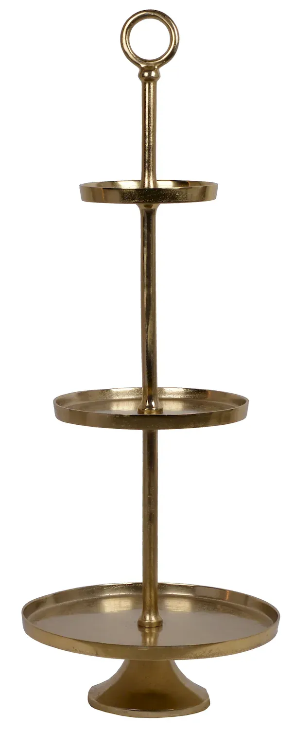 PATERA trzypoziomowa Z KÓŁKIEM DUŻA 4540 złota PATERA trzypoziomowa Z KÓŁKIEM DUŻA 4540 złota