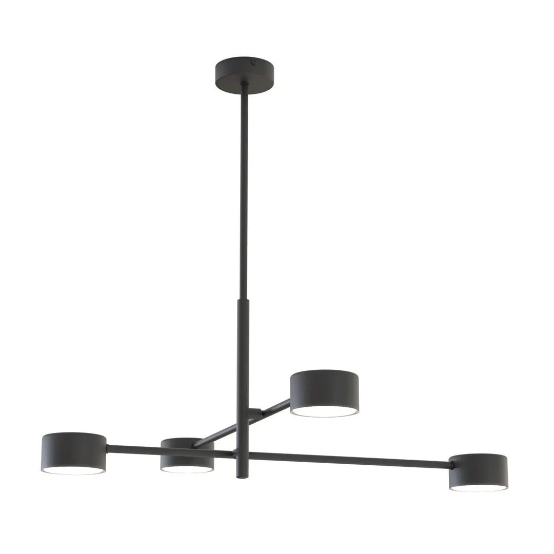 Lampa wisząca NATSU 4 BL czarna - 1444/4