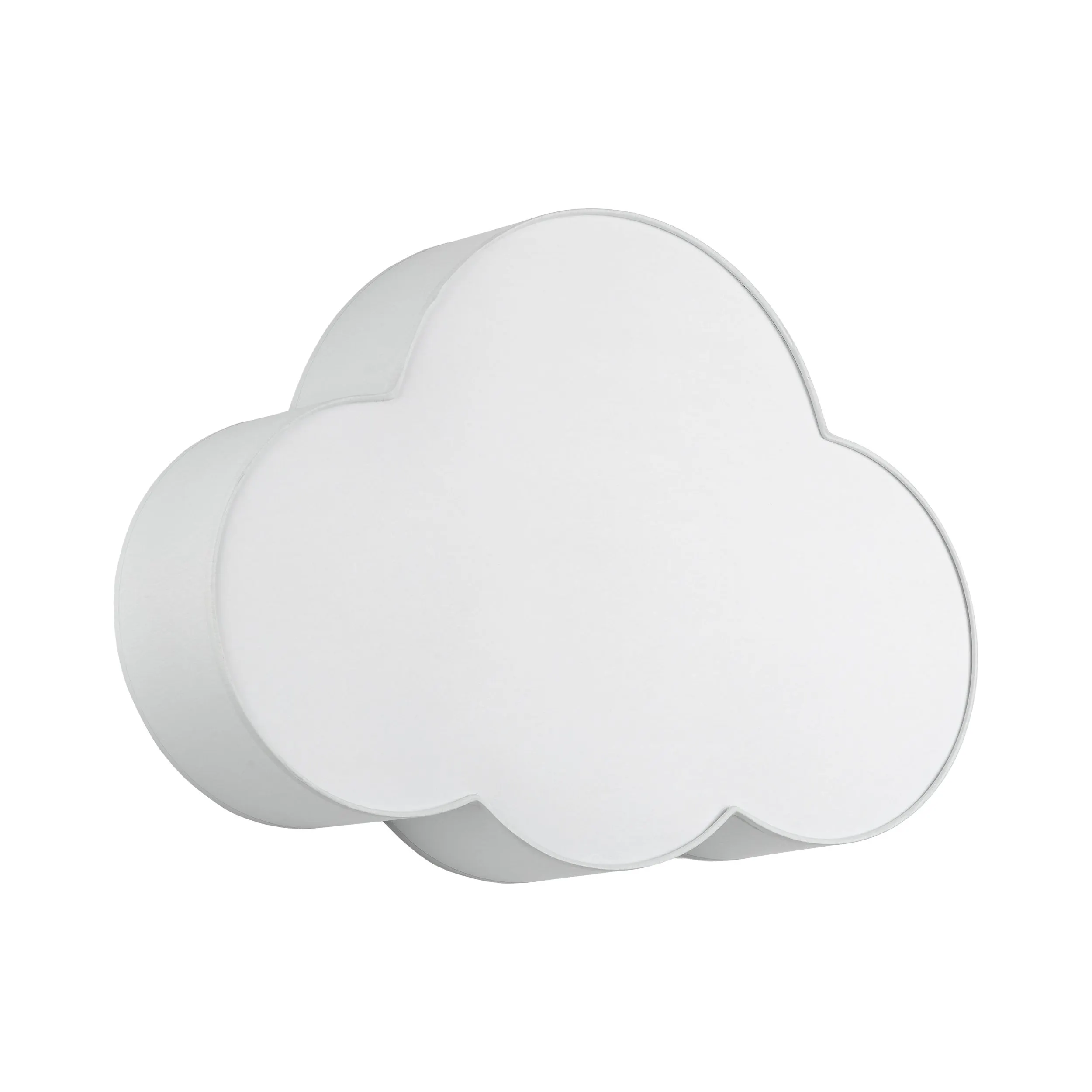 Plafon / Kinkiet CLOUD szary z białym kloszem w kształcie chmury 62x45x13cm