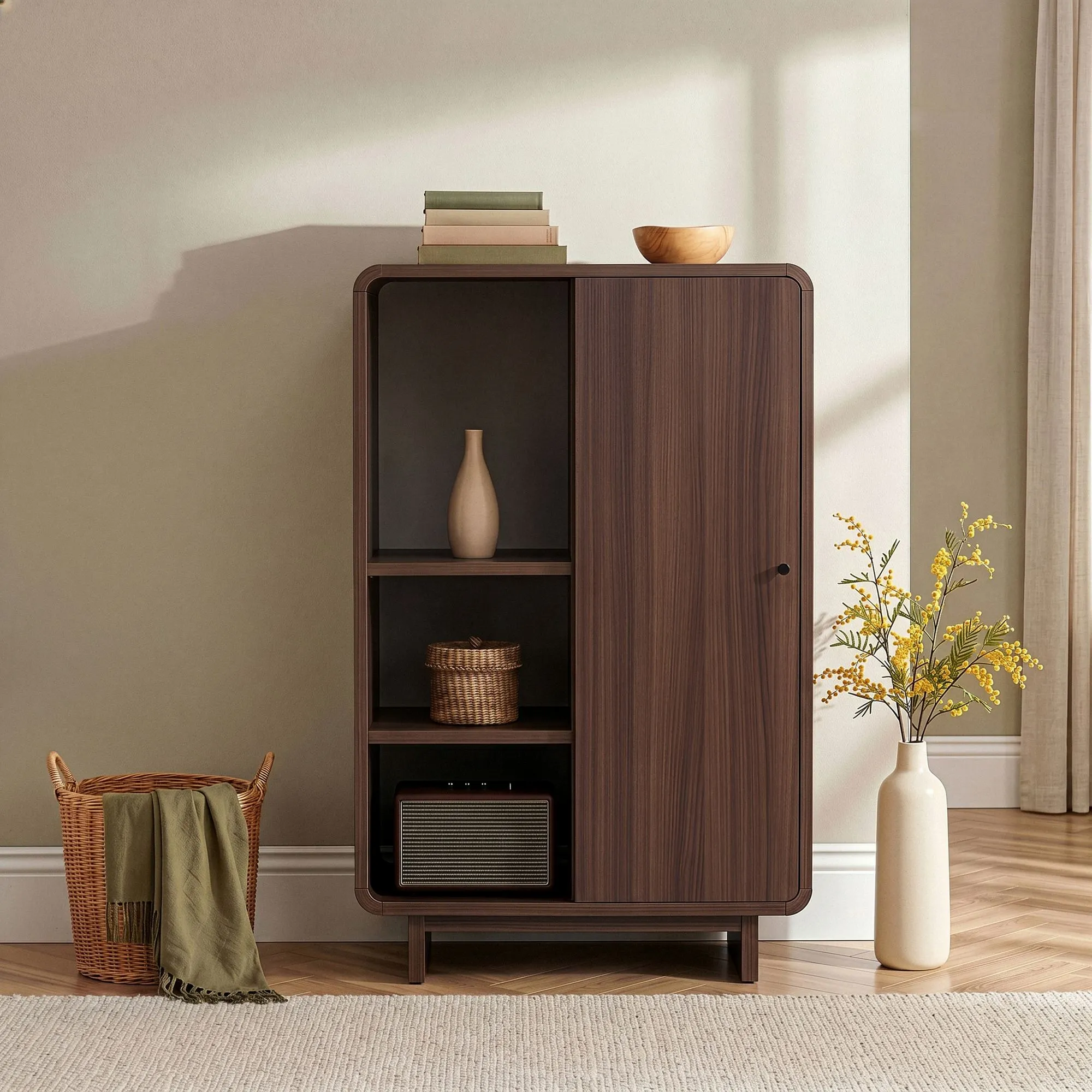 Regał półotwarty TORINA 70 cm orzech Milano - ASI_632NRD1142