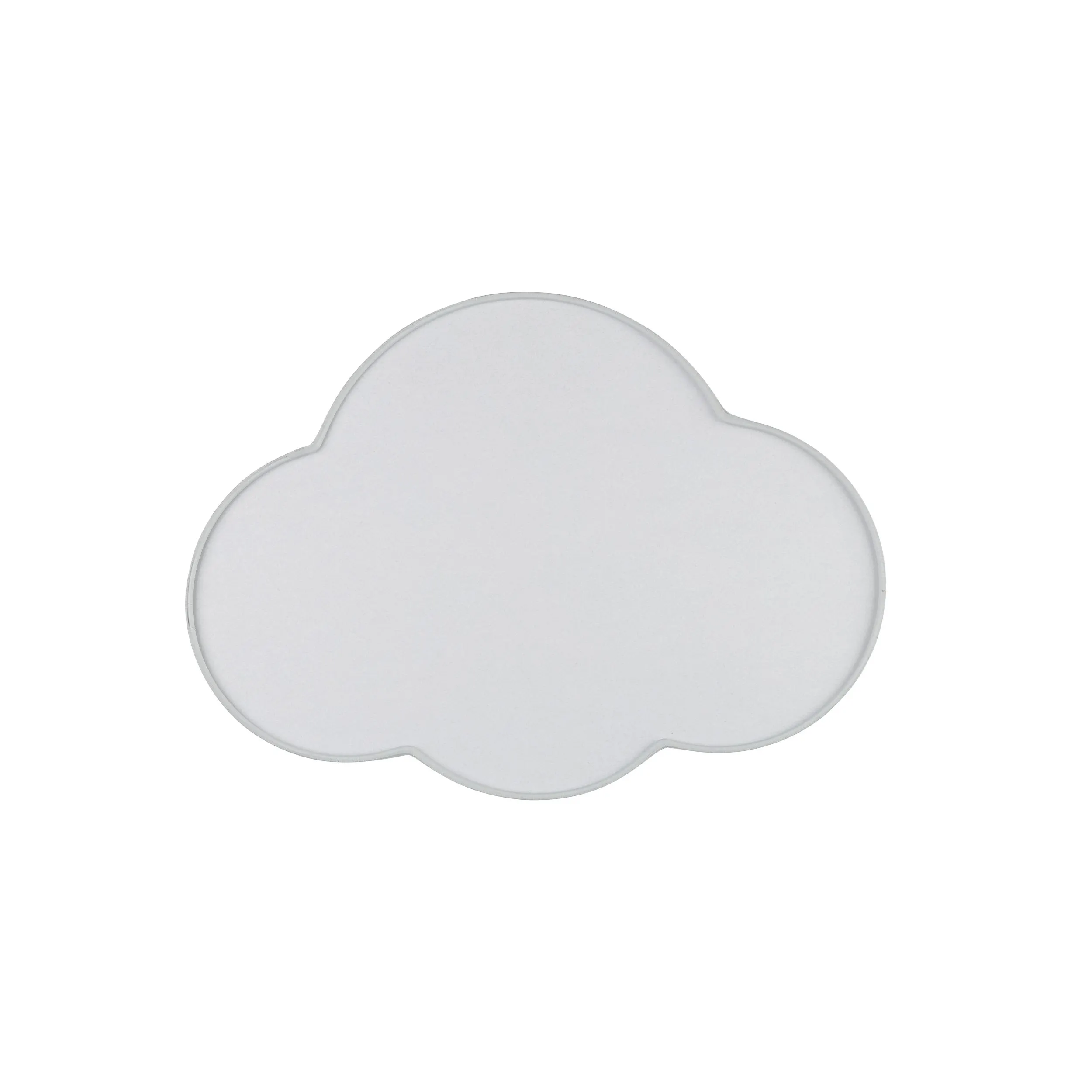 Plafon / Kinkiet CLOUD MINI szary z tkaniny z białym kloszem w kształcie chmury 41x31x13cm - TK_3144