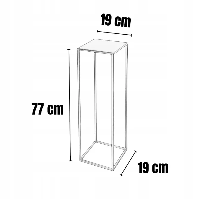 Kwietnik stojący metalowy EVRON L złoty - LD_TZ000095
