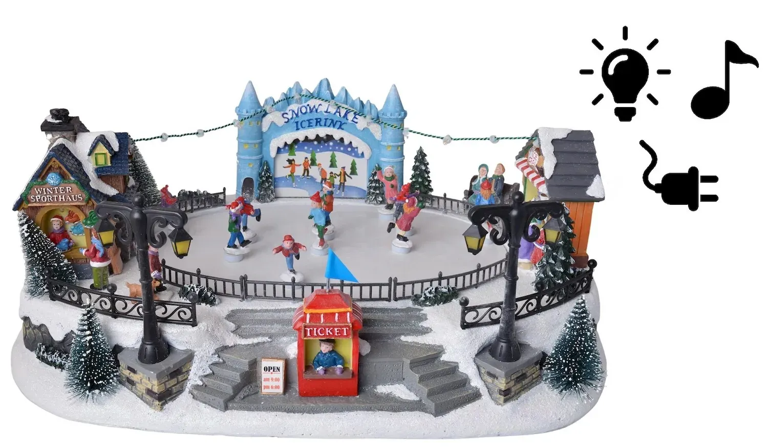 Swiąteczne lodowisko LED z zasilaczem 3543