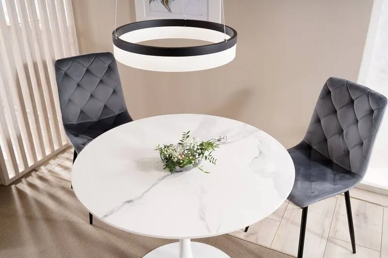 KRZESŁO JERRY VELVET CZARNY STELAŻ/ SZARY BLUVEL 14 SIGNAL - JERRYVCSZ