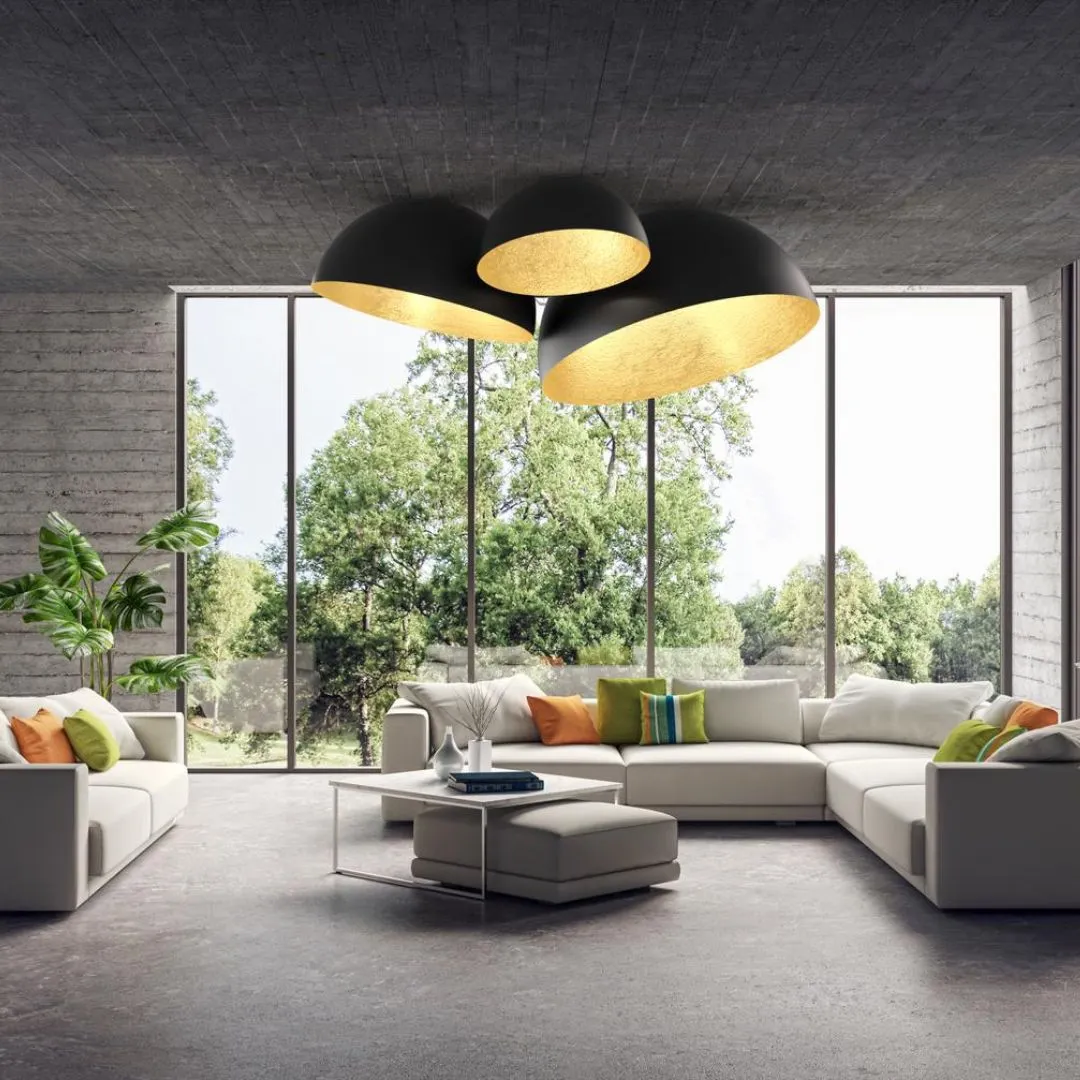 Plafon SFERA 90 czarno-złoty - SI_32471