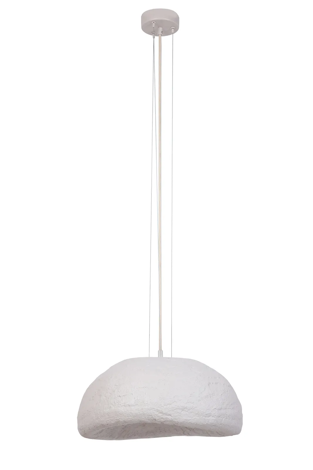 Lampa wisząca SYNTIA M 1 ceramiczny klosz beżowa - SI_41428