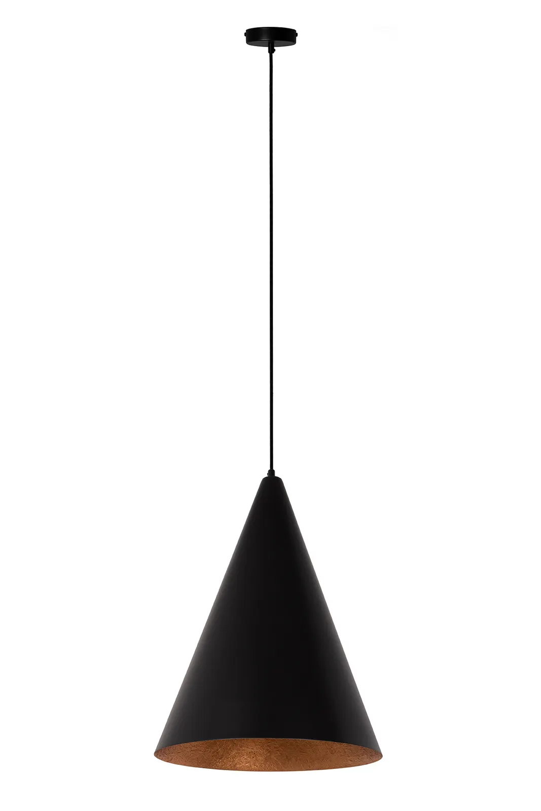 Lampa wisząca VESUVIO S czarno-miedziana