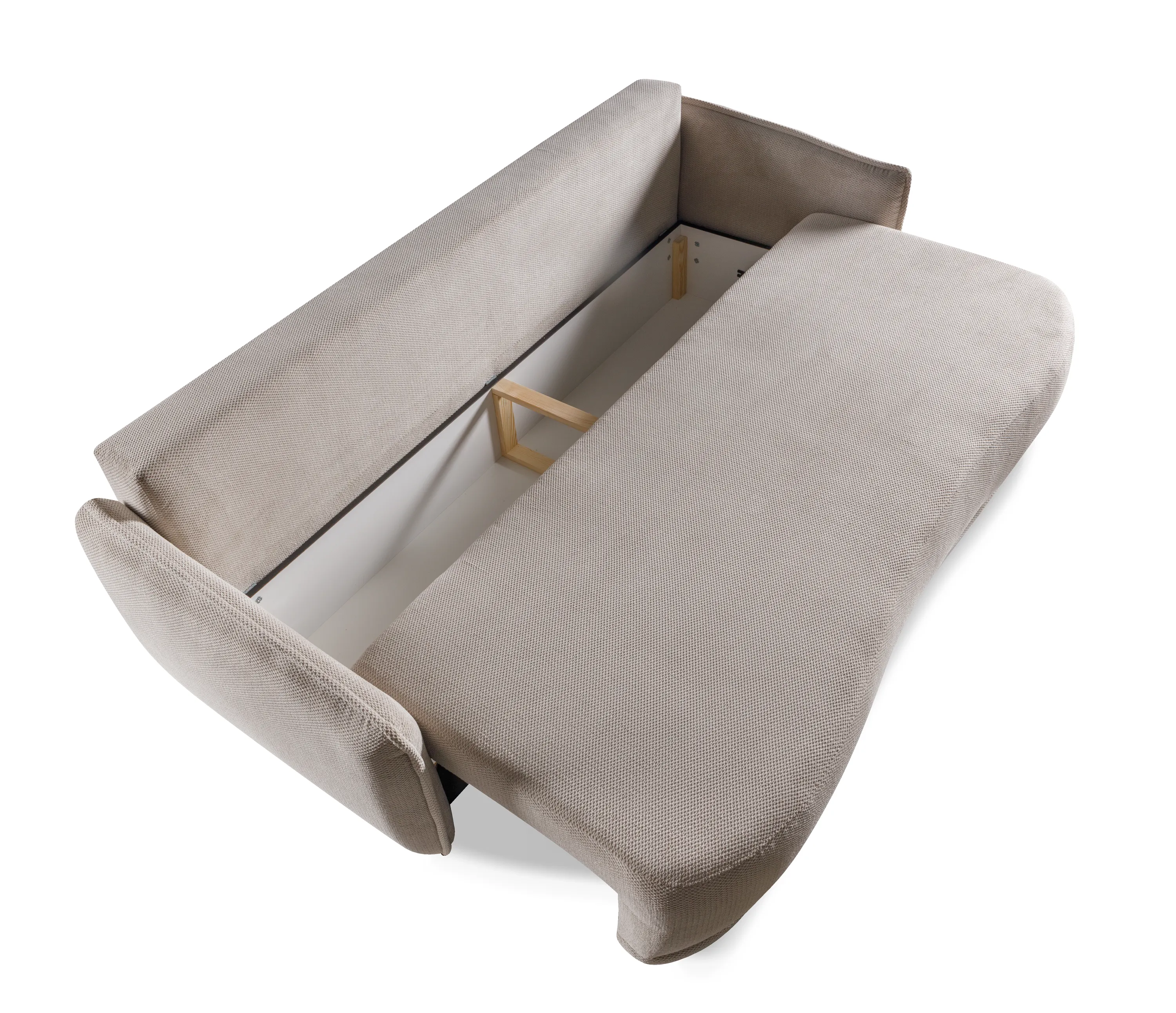 Sofa rozkładana z podłokietnikami PERUGIA Dunbar 25 - beżowy - PERUGIA_SO_DUNBAR25