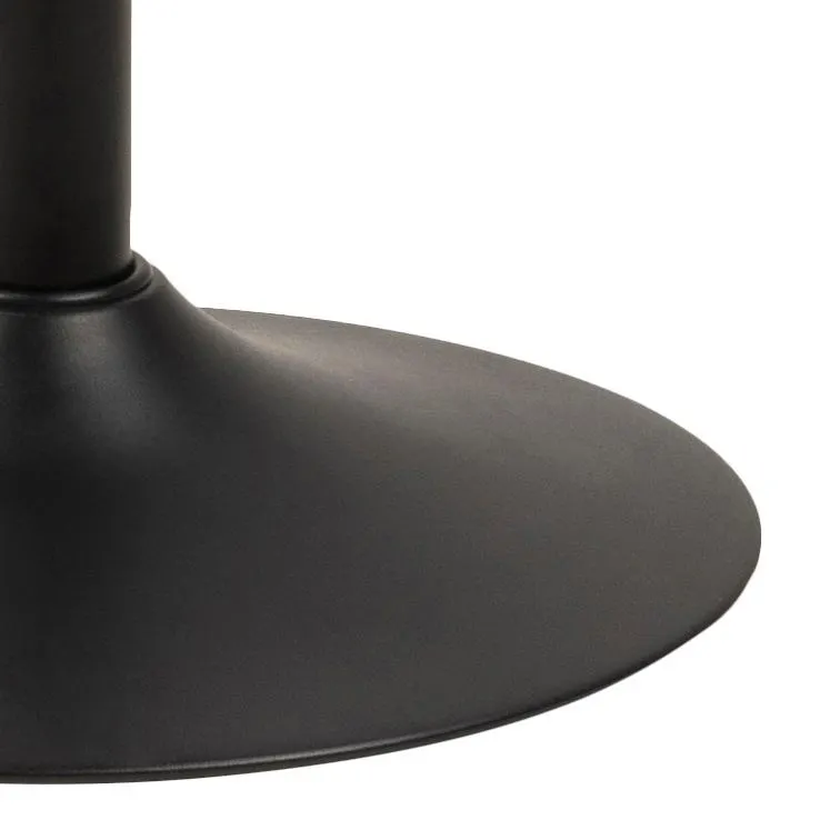 czarny, podstawa, lampowa, metal, okrągły