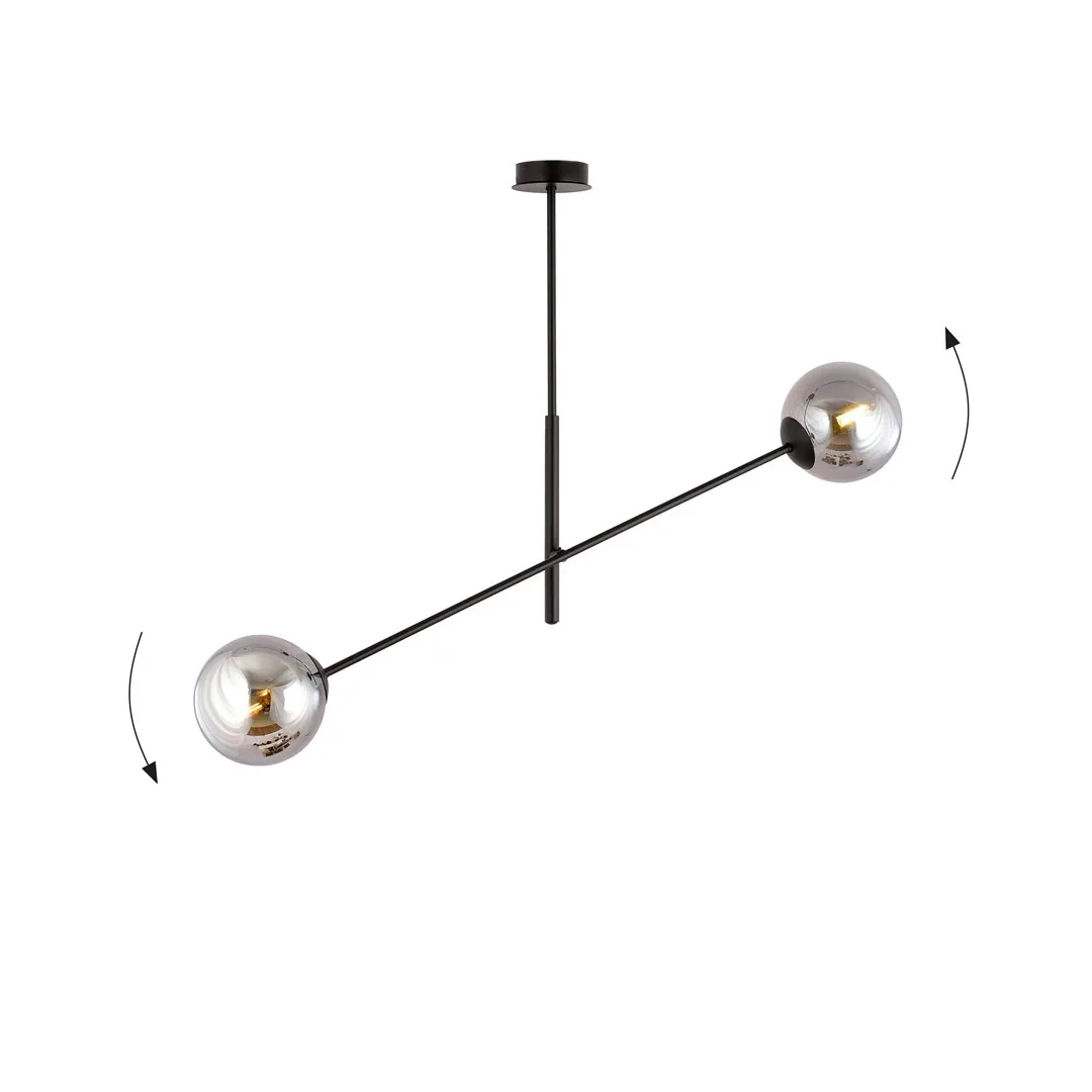 Lampa wisząca LINEAR Czarny 1167/2 - 1167/2