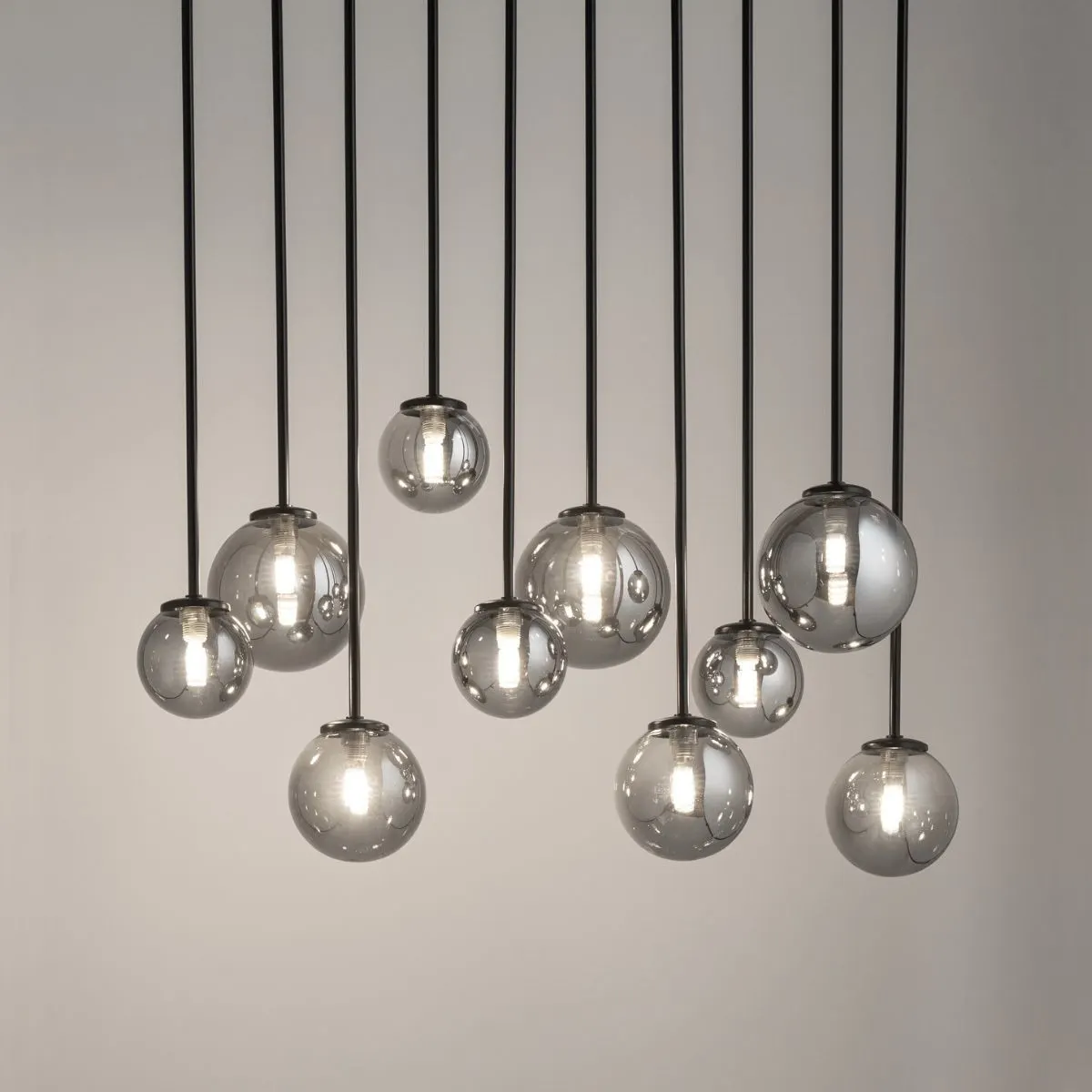 Lampa wisząca TULIA 10 szara - SI_33490