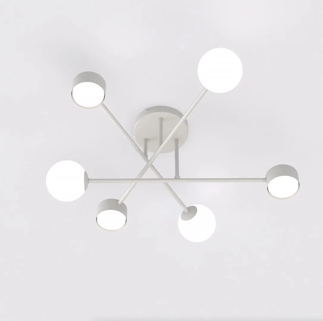 Lampa sufitowa HOLON 6 szara - 1561/6