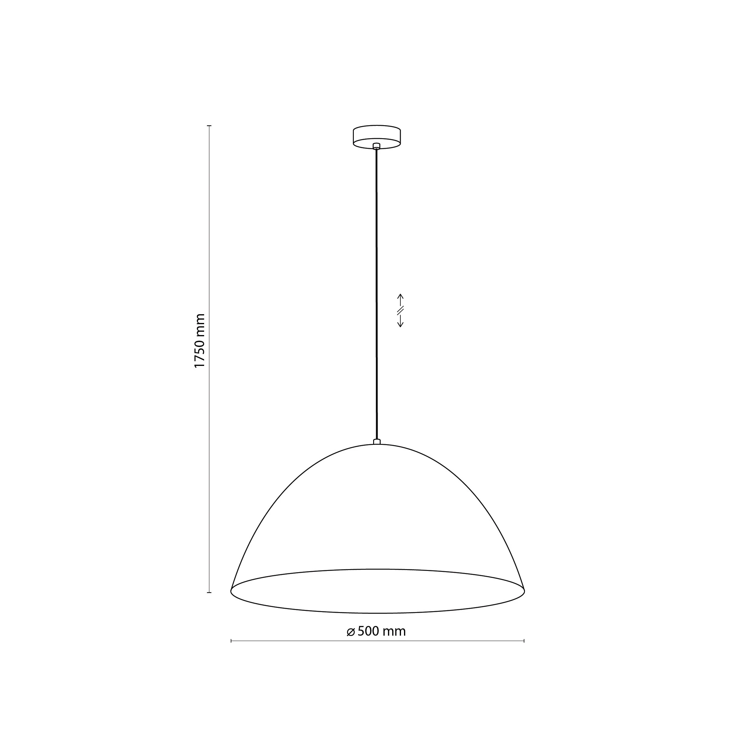 Lampa wisząca FARO L biała szeroka 175x50cm - TK_6003