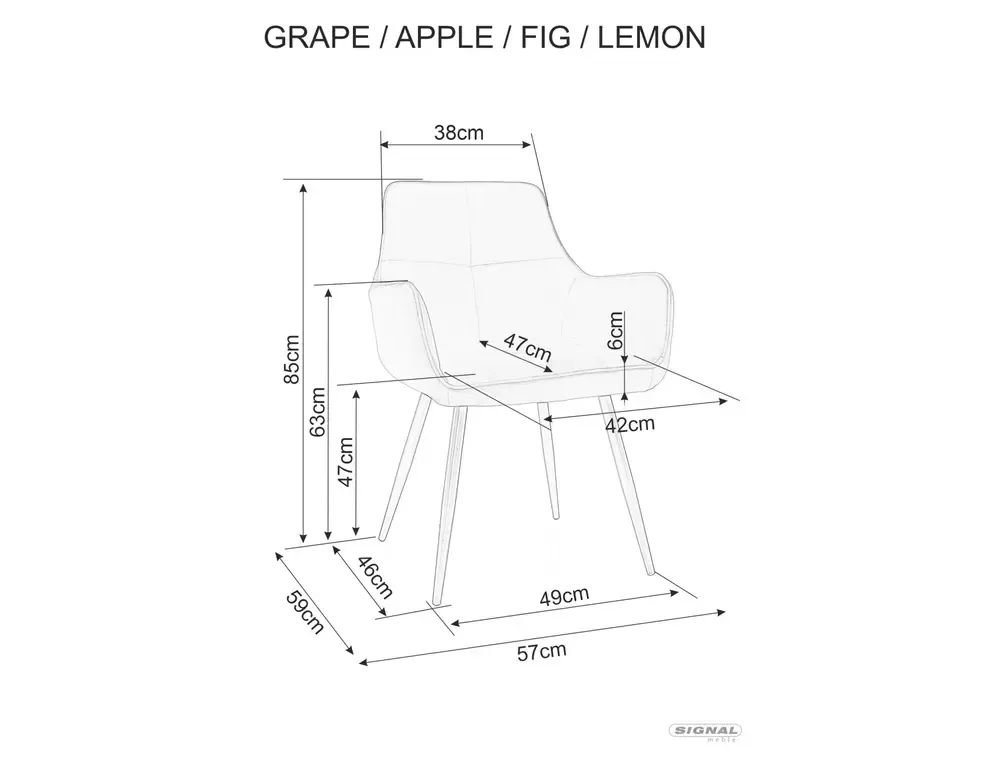 KRZESŁO LEMON VELVET CZARNY STELAŻ/OLIWKA BLUVEL 77 - LEMONVCOL
