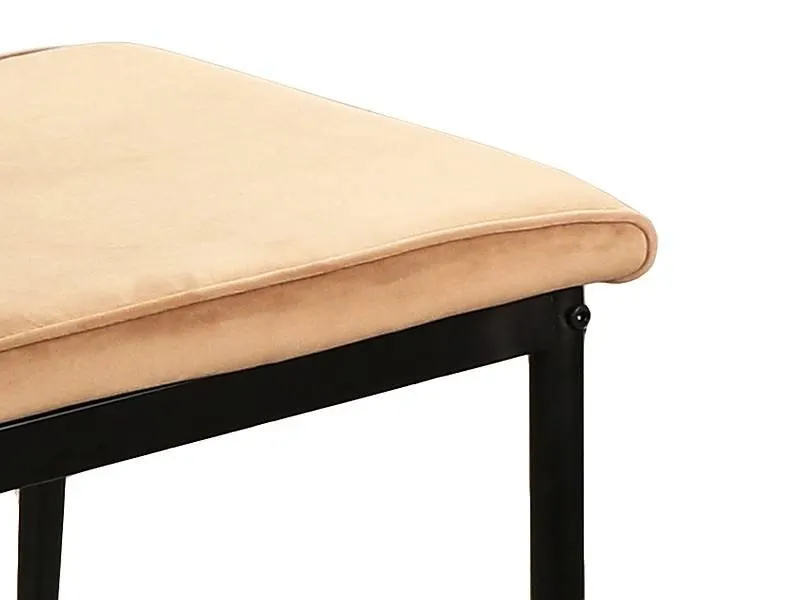 KRZESŁO ATOM VELVET CZARNY STELAŻ/BEŻ BLUVEL 28 SIGNAL - ATOMVCBE