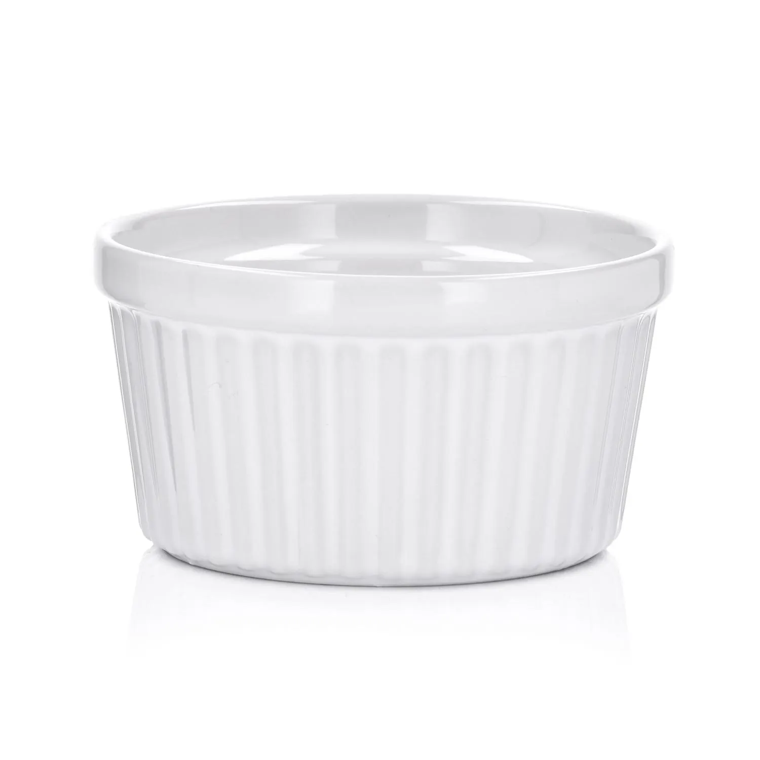ceramiczny miska, biała miska, tekstura żebrowana, miska karbowana, naczynia kuchenne
