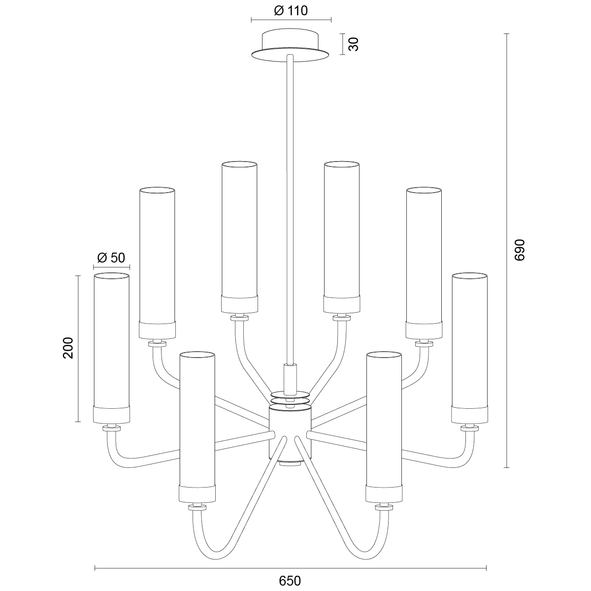 lampa, kandelabry, żyrandol, czarne tło, metalowy stelaż