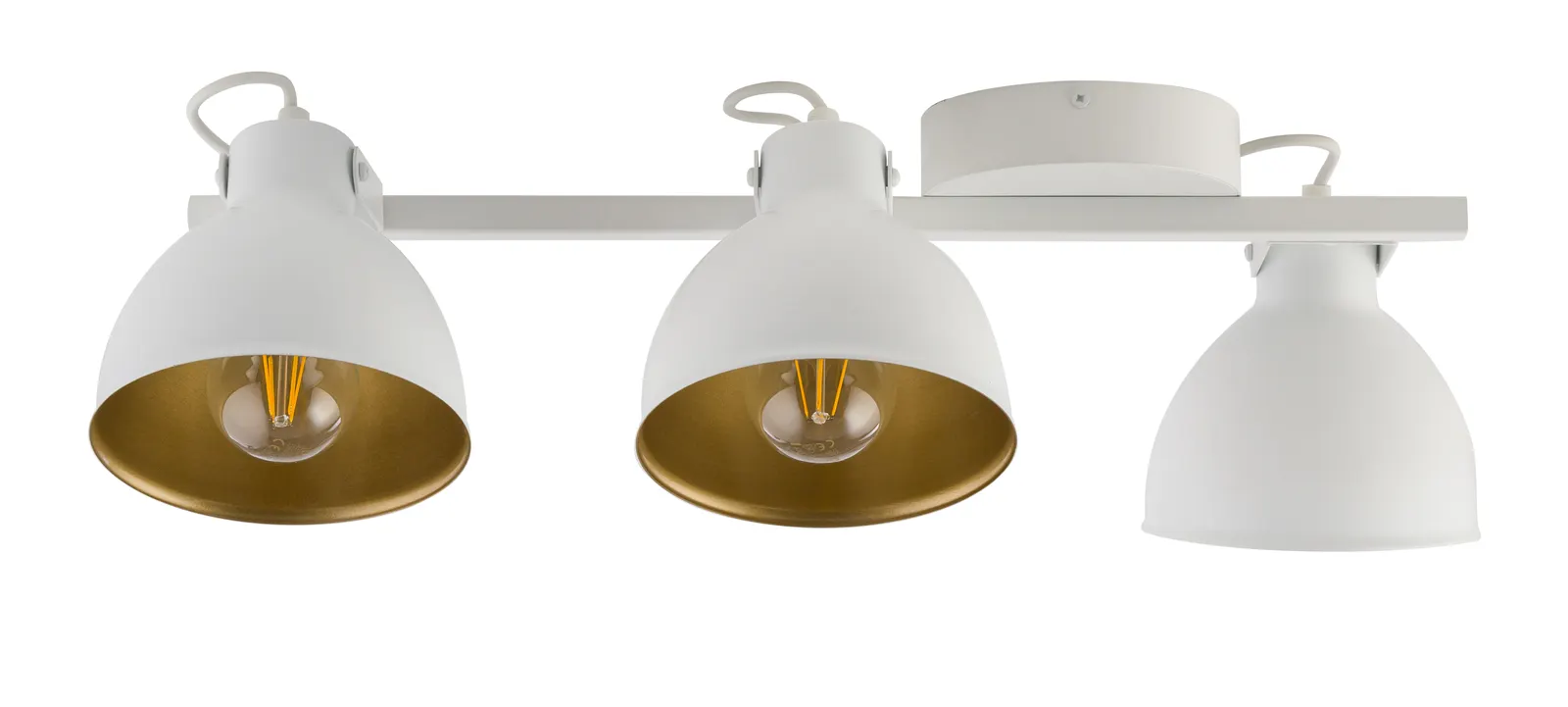 Lampa sufitowa/plafon MARS 3 biało-złoty