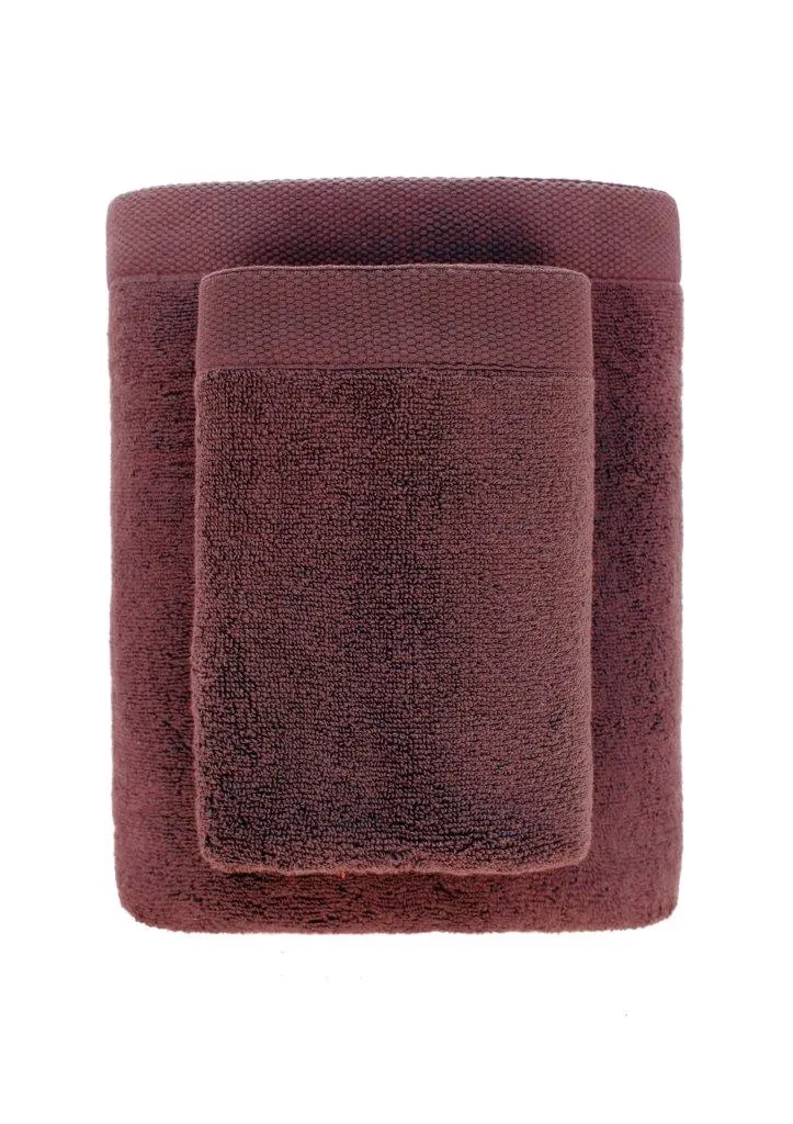 Ręcznik frotte MISTY 50x100 gramatura 450 ciemny brąz - FARO_29460