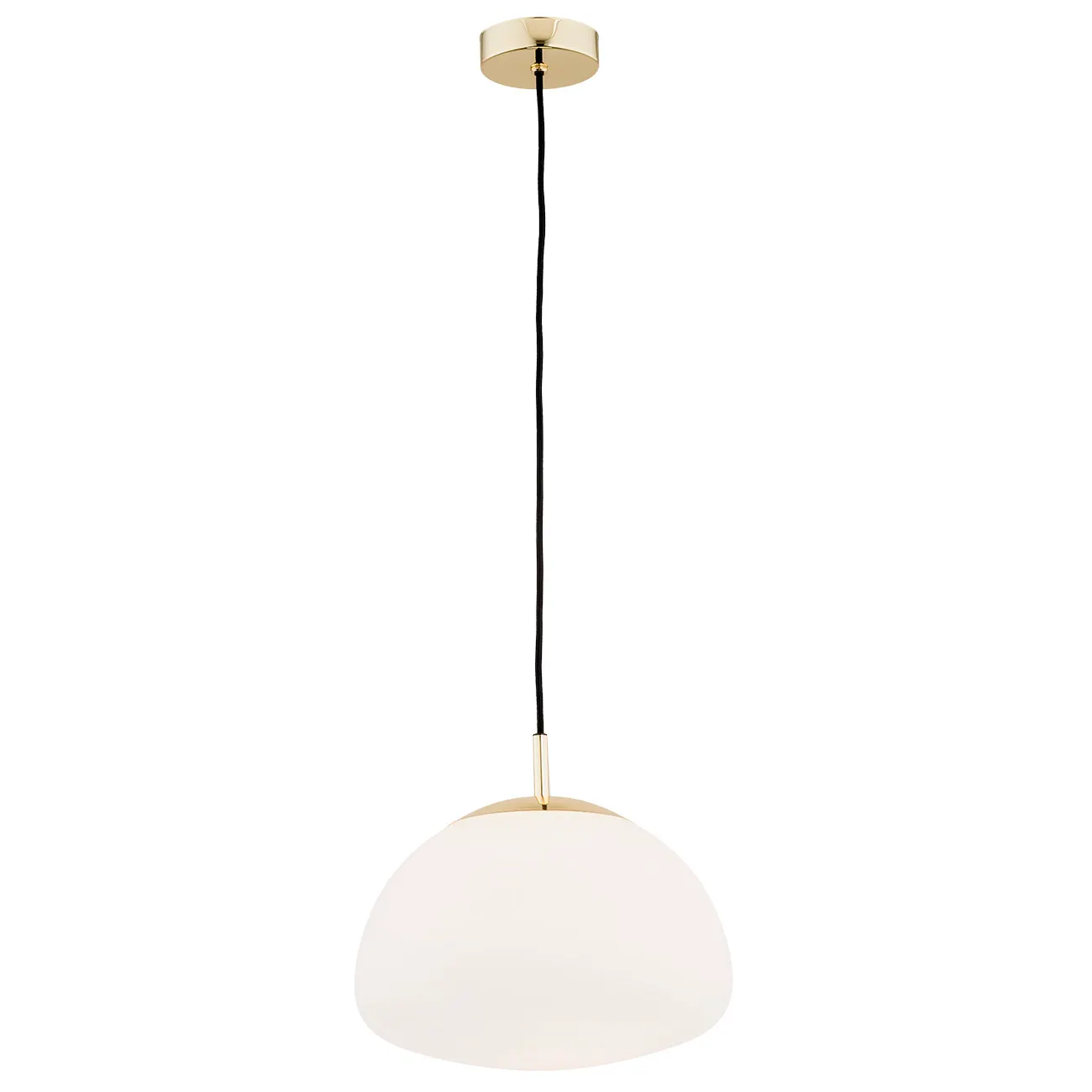 Lampa wisząca TRINI złota czarny przewód kremowa 108 cm Lampa, Żyrandol, Oprawa oświetleniowa