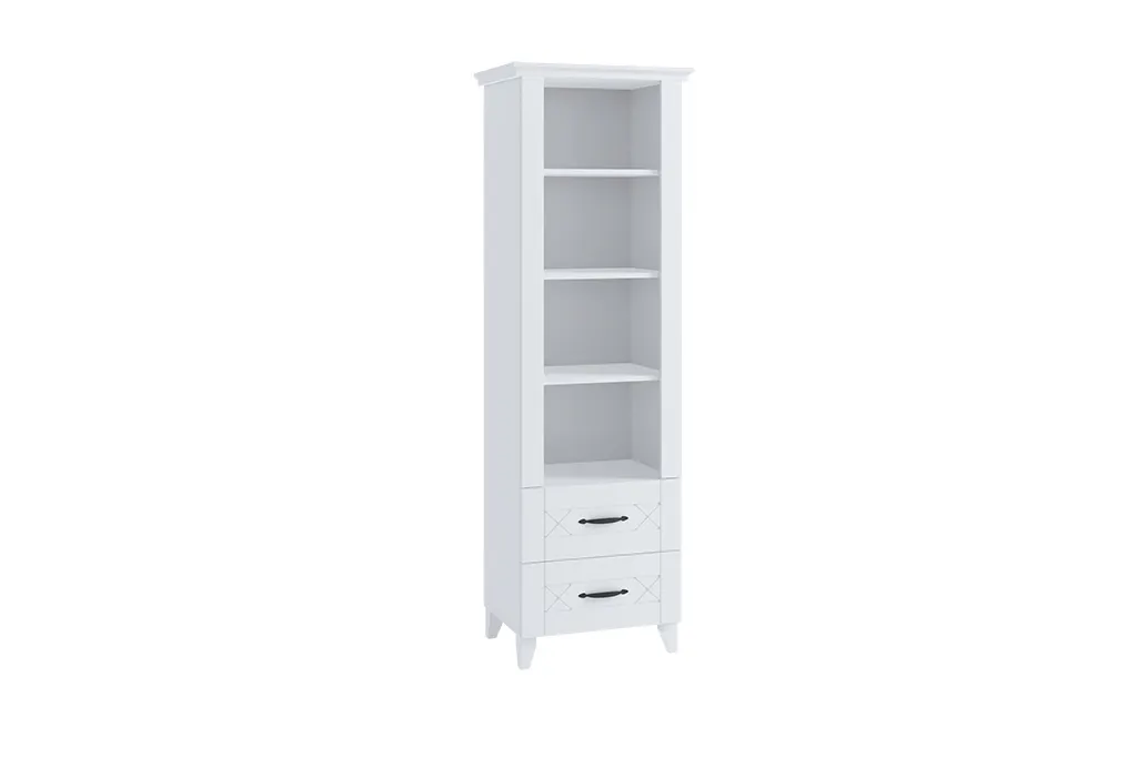 Regał z szufladami CLASSIC 60x185 biały