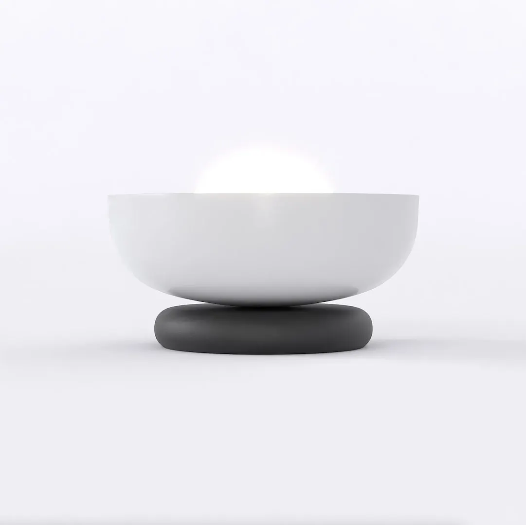 Lampka nocna metalowa OZZY LN1 szara — zdjęcie 2