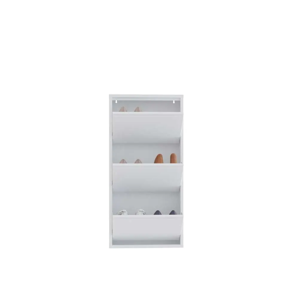 Szafka na buty metalowa 3 PIECE 50x103 cm biała