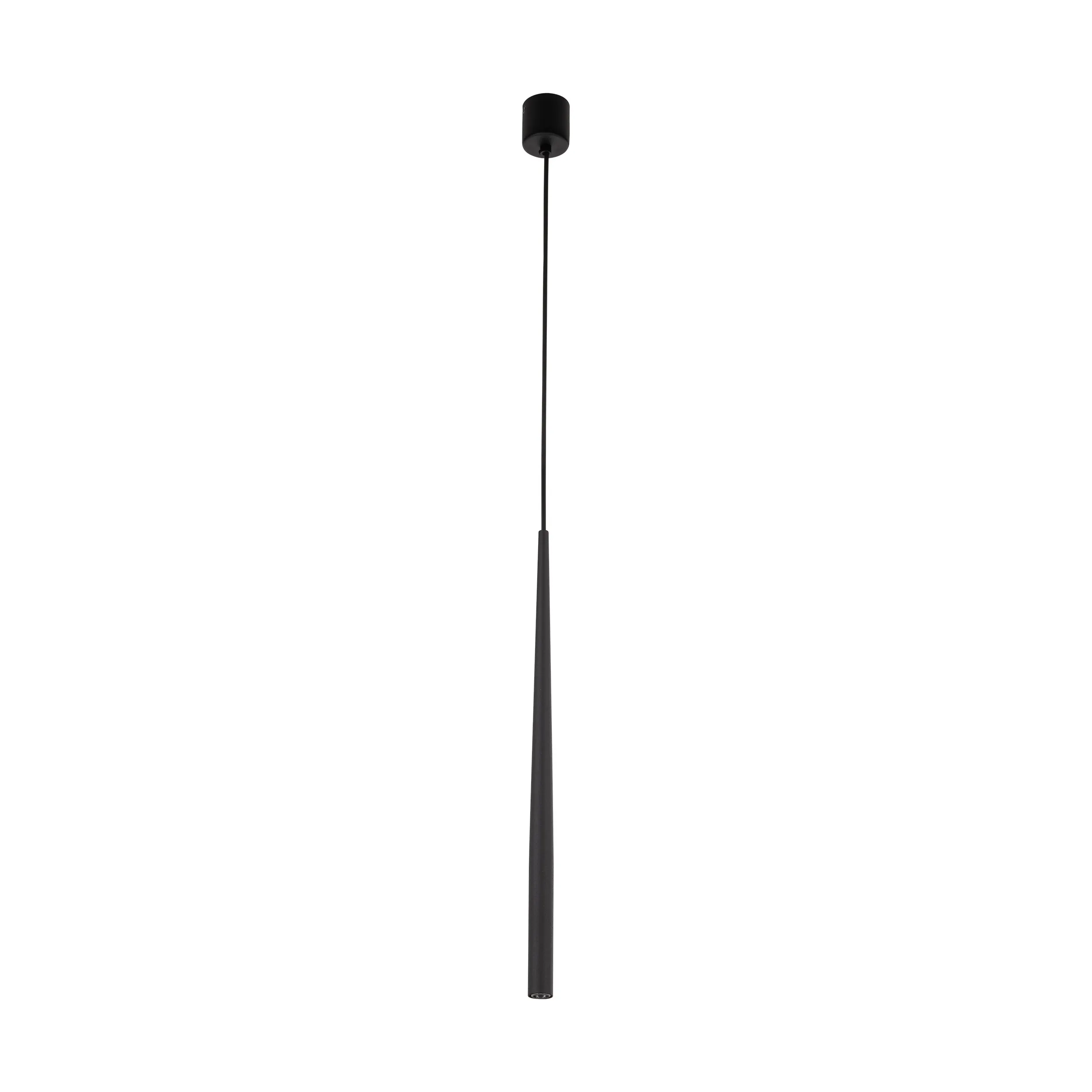 Lampa wisząca PIANO czarna smukła 139x5cm