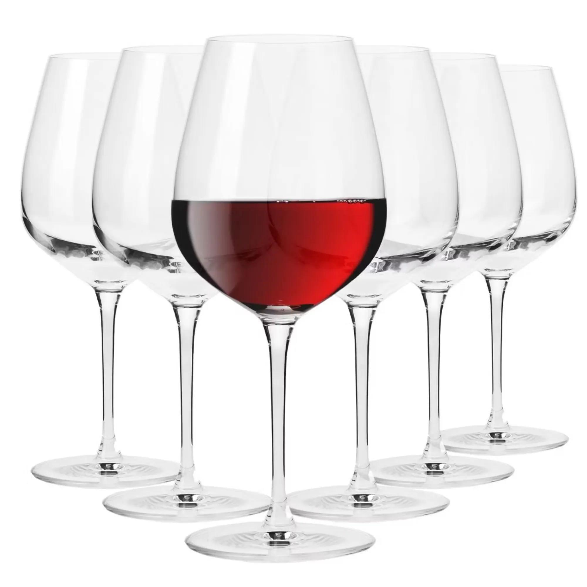 Kieliszki do czerwonego wina DIVINE 580 ml zestaw 6 szt. transparentny Kieliszki do czerwonego wina DIVINE 580 ml zestaw 6 szt. transparentny