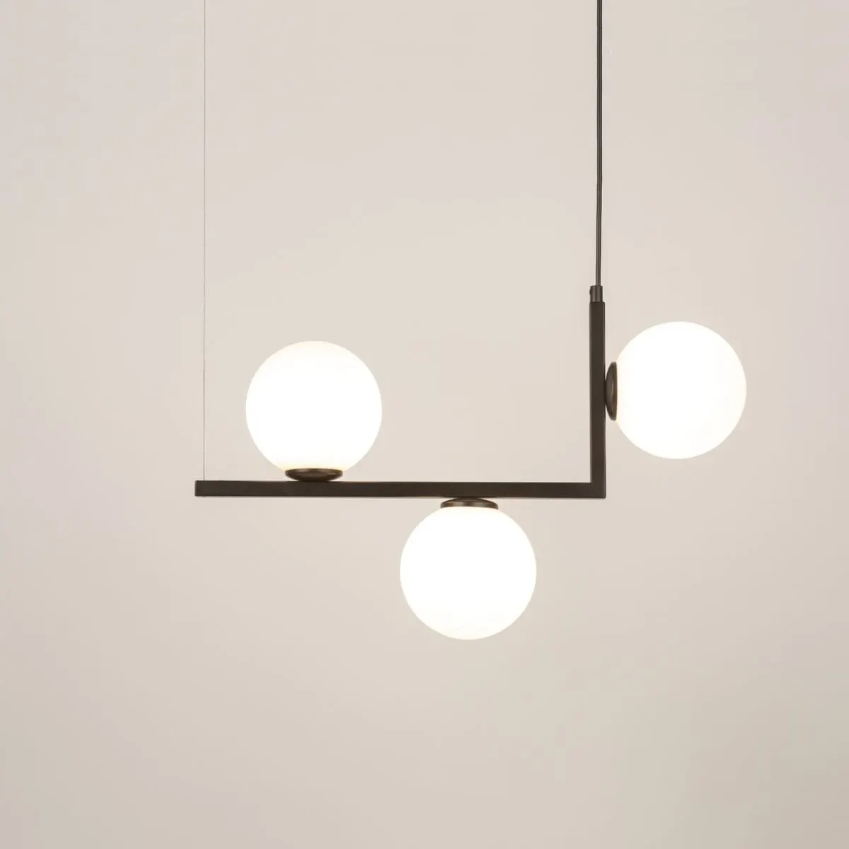 Lampa wisząca ANDY biało-czarna - SI_33609