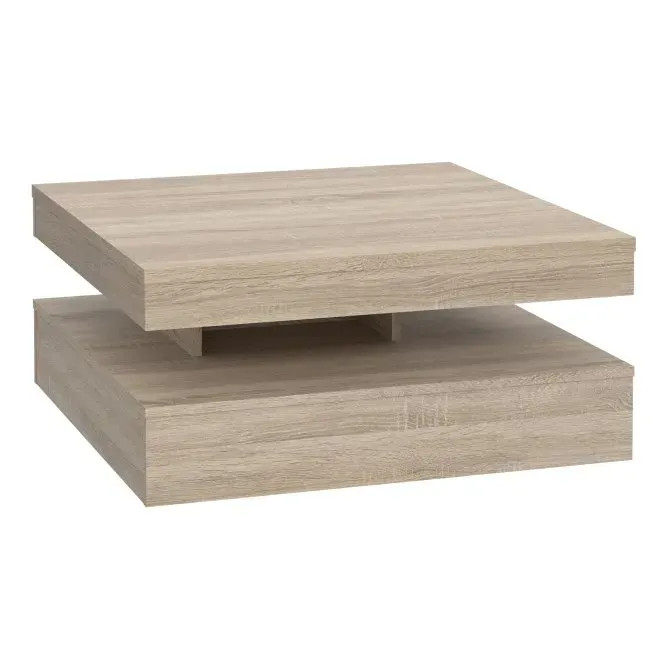 Stolik kawowy obrotowy CFTT4181 COFFEE TABLES 78x78 cm Dąb Sonoma