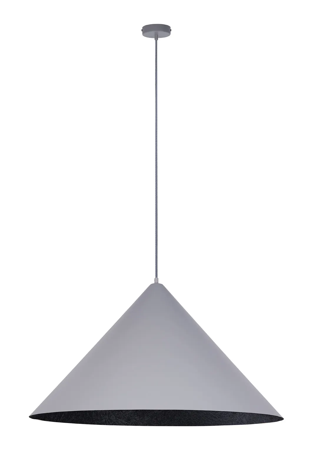 Lampa wisząca VESUVIO M szaro-czarna