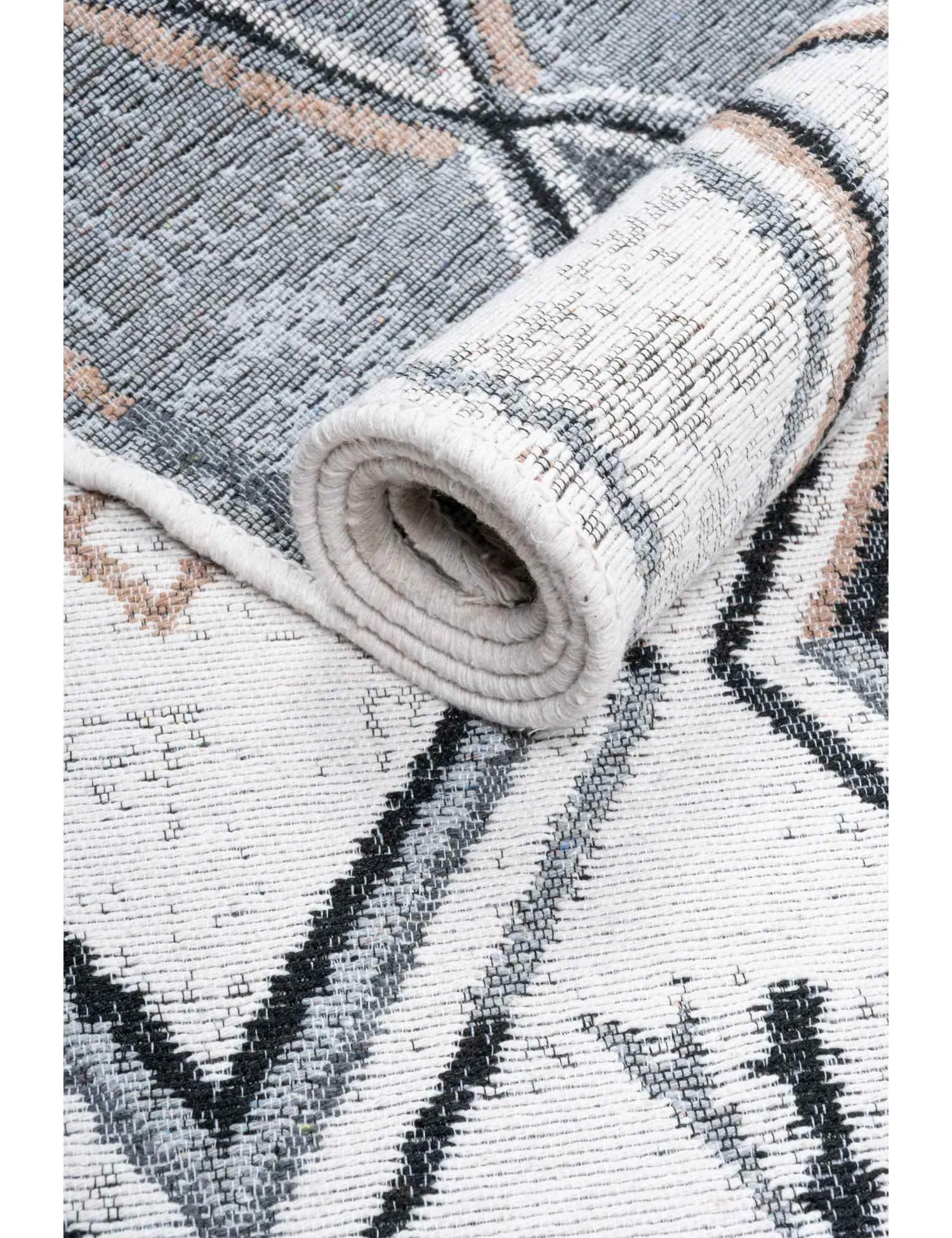 Dywan KILIM MODERN 80x150 cm etno szary - MDK_506383