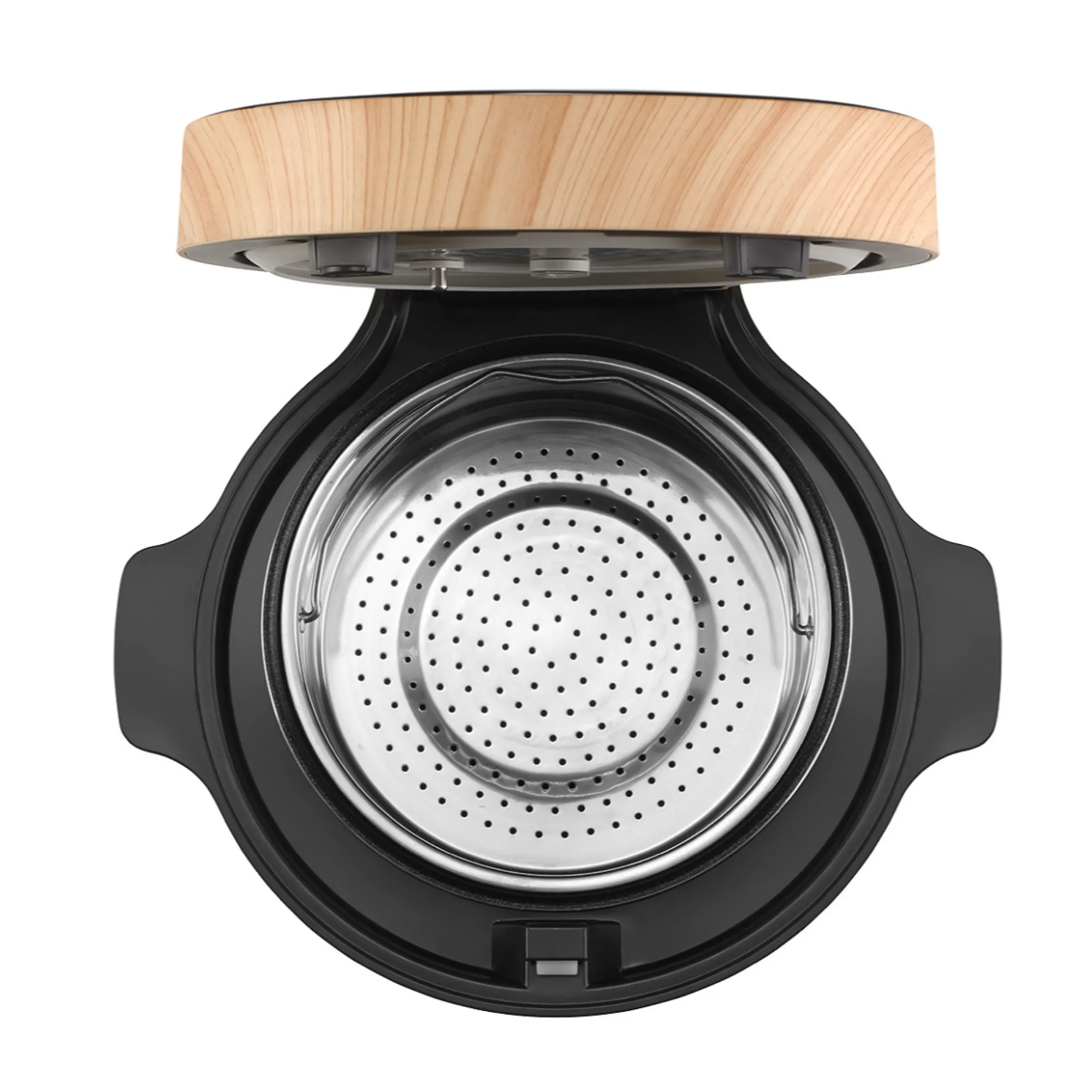 parownik, dzbanek, stalowy, metalowy, korpus czarny