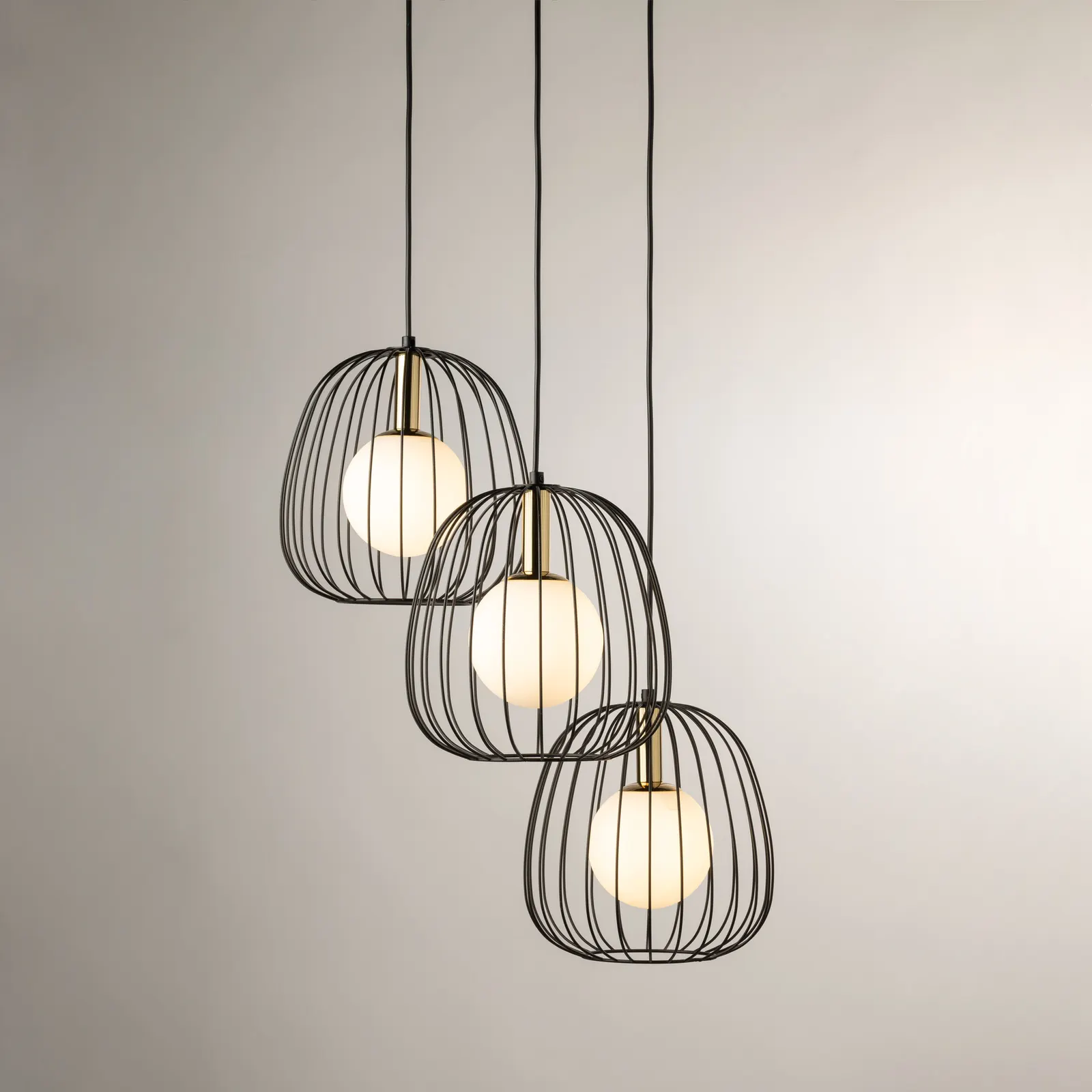 Lampa sufitowa/plafon BELL 3 czarna - SI_40729