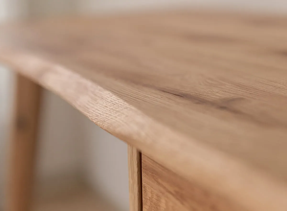 Biurko z 1 szufladą lity dąb olejowany 120x55x75 cm Simona - 3SSIM078