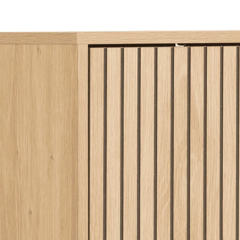 Szafka na buty 3-drzwiowa ALBANY 1 efekt drewna 72x25x140 - H000023790