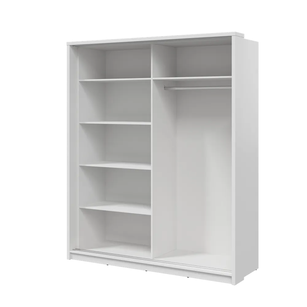 Szafa 2-drzwiowa z lustrem ARTI AR-25 180cm biała - AR25BI