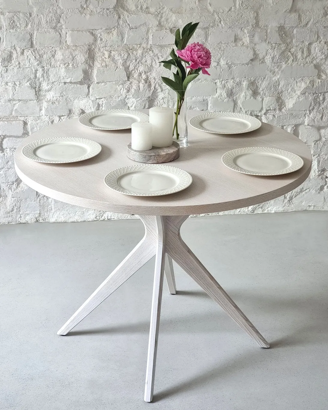 Stół okrągły JUBI BOLD 100cm naturalny - NRGBTJ100_ASH